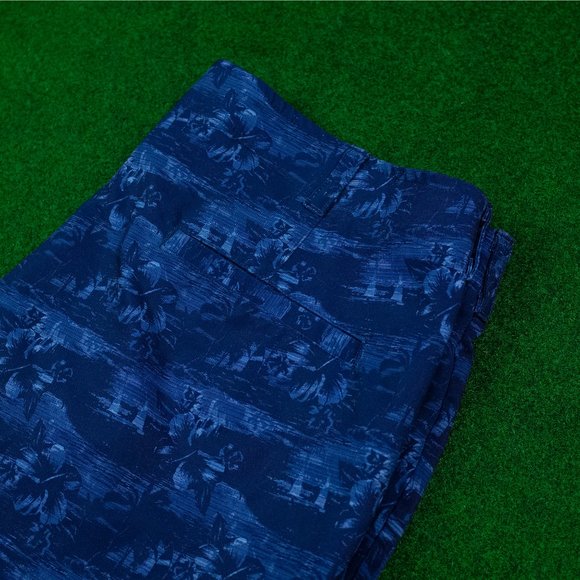 Ben Hogan Blue Hawaiian Print Golf Short - Picture 4 of 4
